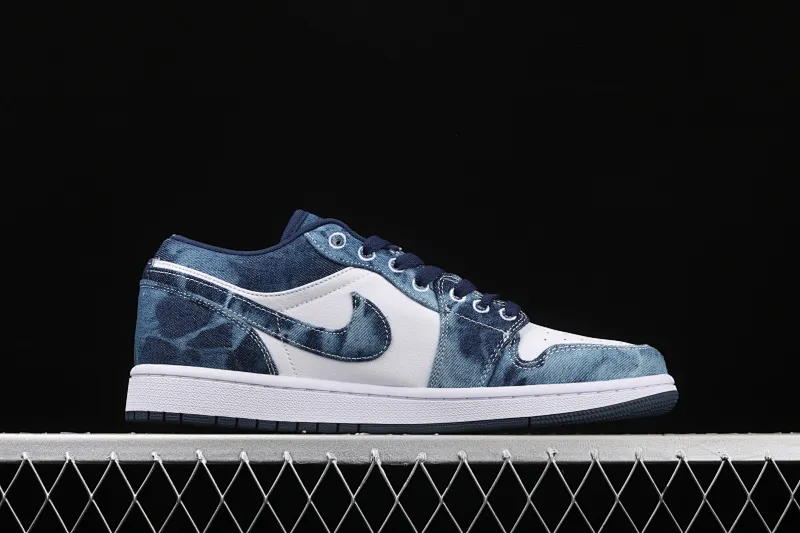 All categories Air Jordan Jordan series basketball shoes Air Jordan 1 Low Air Jordan 1 Low AJ1 Joe 1 denim blue low-top top culture and leisure sports sneakers CZ8455-100